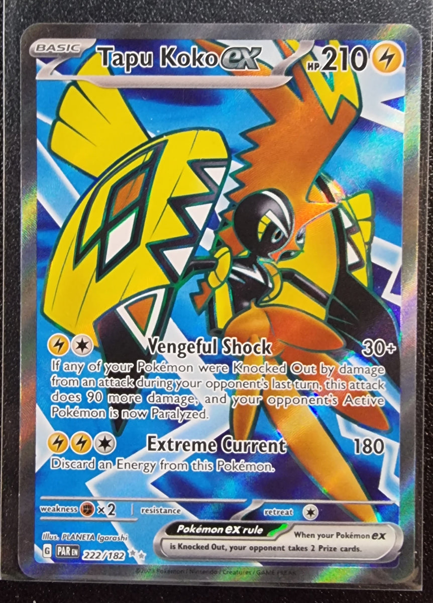 Tapu Koko EX Pokemon Paradox Rift FULL ART Holo Foil Secret Rare 22