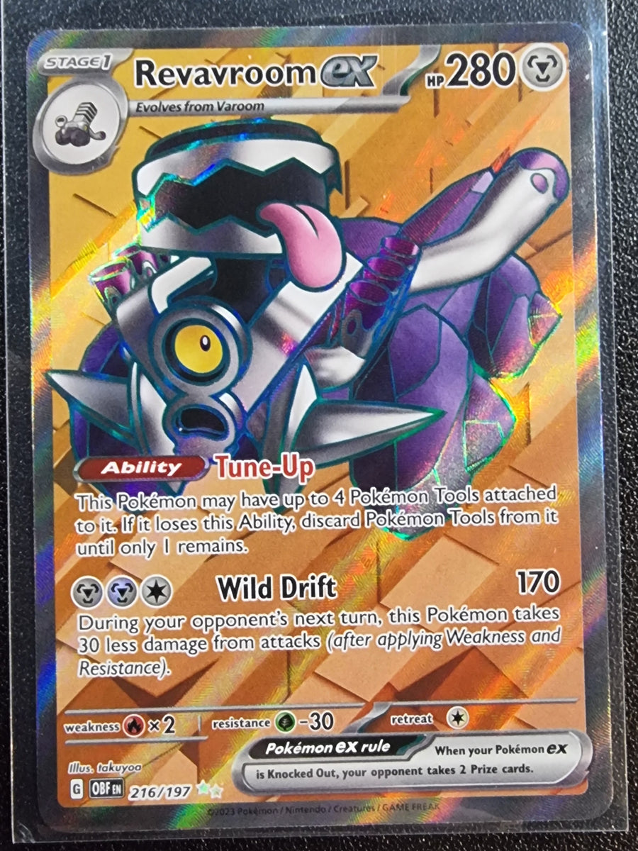 Revavroom EX - Pokemon Obsidian Flames FULL ART Holo Foil Ultra Rare #   The Traders Australia
