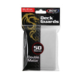 BCW Deck Guards - Double Matte White (50ct)