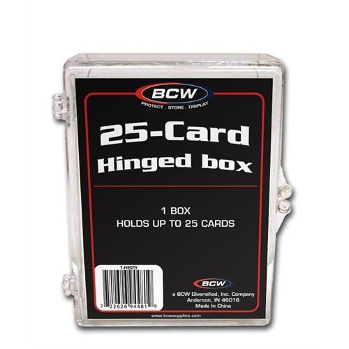 BCW Hinged Plastic Trading Card Case 25ct