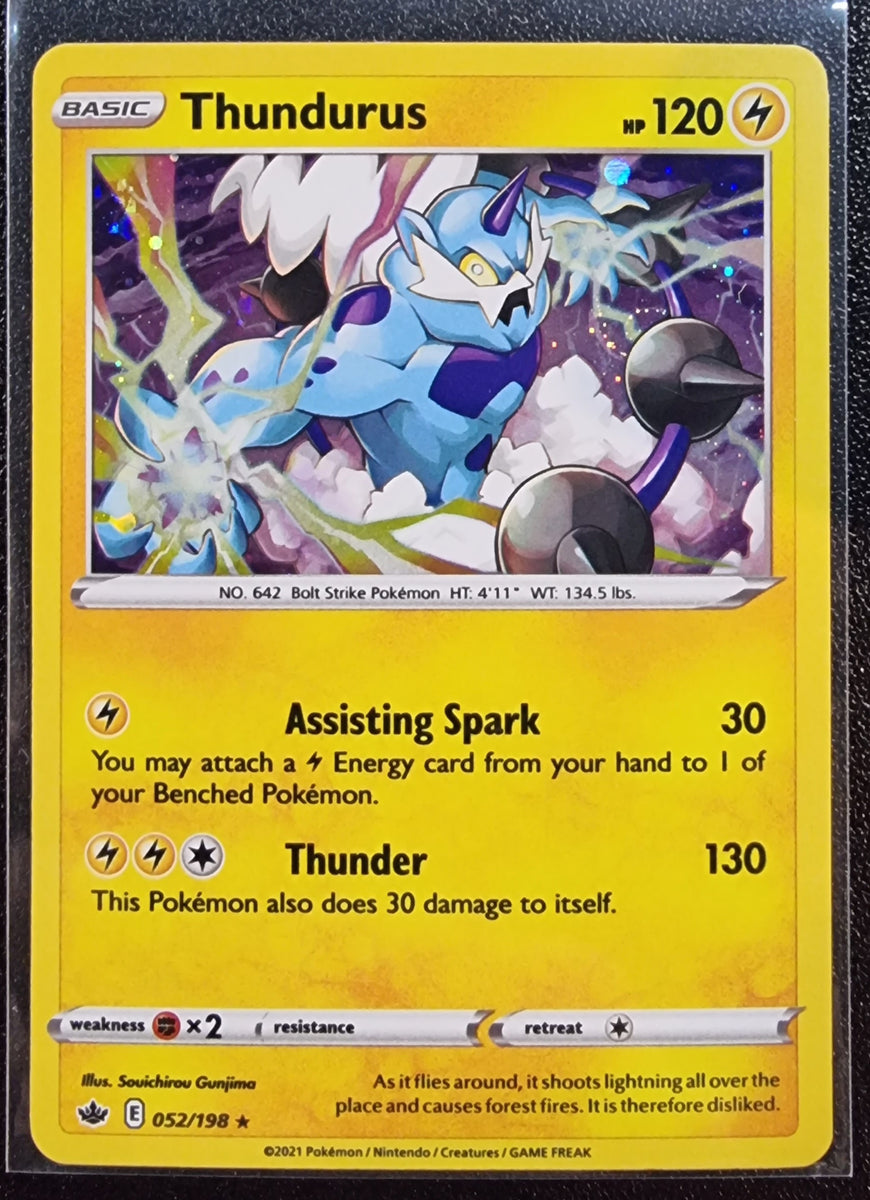 Thundurus Pokemon Chilling Reign Holo Foil Rare 052/198 The