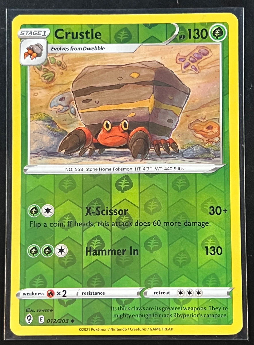 Crustle [Reverse Holo] 12/203 Pokémon TCG Evolving Skies