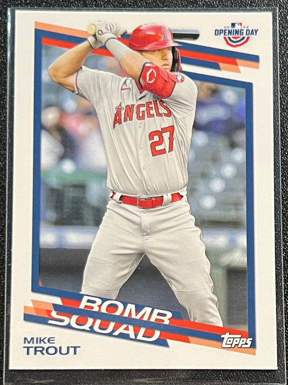 Mike Trout - 2022 Topps Opening Day Bomb Squad #BS-8