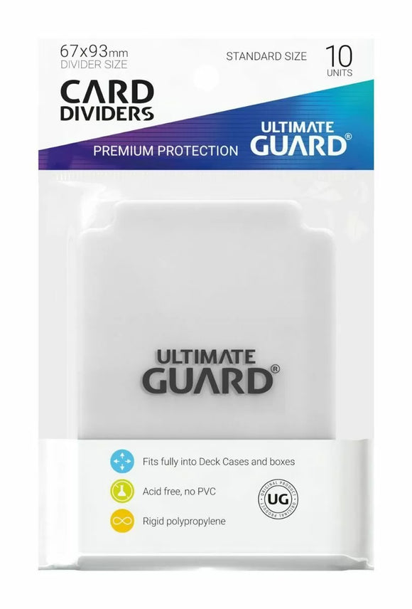 Ultimate Guard Trading Card Dividers Standard Size (10ct) - Transparent
