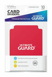 Ultimate Guard Trading Card Dividers Standard Size (10ct) - Red
