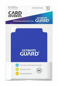 Ultimate Guard Trading Card Dividers Standard Size (10ct) - Blue