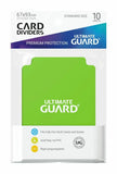 Ultimate Guard Trading Card Dividers Standard Size (10ct) - Light Green