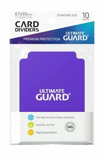 Ultimate Guard Trading Card Dividers Standard Size (10ct) - Purple