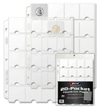 BCW Vinyl 20-Pocket Pages With Thumb Cut (20 CT. Pack)