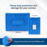BCW Short Comic Book Plastic Storage Bin - Blue