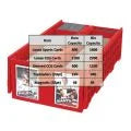 BCW Collectible Card Bin Plastic Storage Box (1,600 ct) - Red