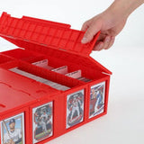 BCW Collectible Card Bin Plastic Storage Box (3,200 ct) - Red