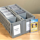 BCW Graded Card Bin Plastic Storage Box - Grey