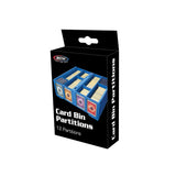 BCW Collectible Card Bin Plastic Storage Box Partitions - Blue