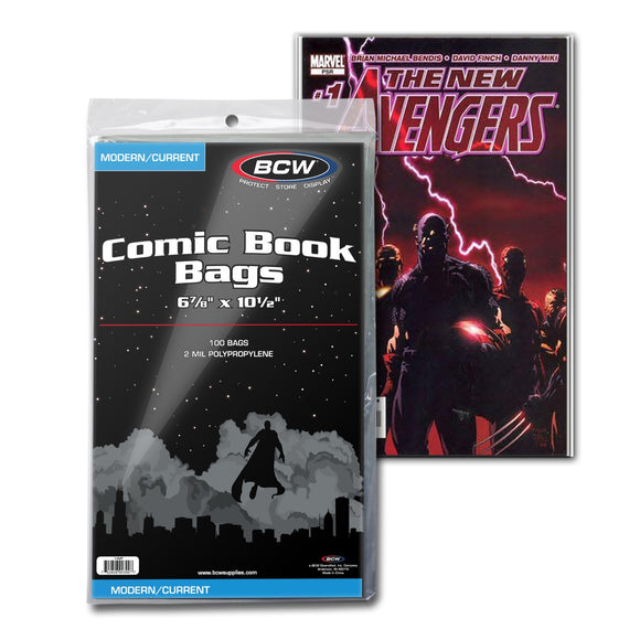 BCW Current/Modern Comic Bags (100ct)