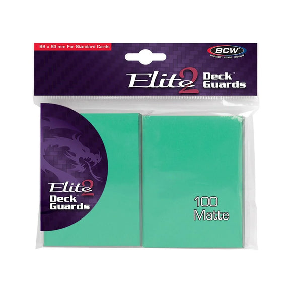 BCW Elite2 Deck Guards - Matte Seafoam (100ct)