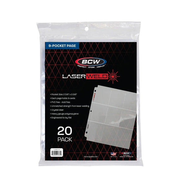 BCW LaserWeld 9-Pocket Pages (20ct)