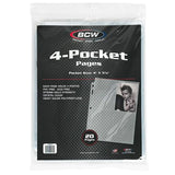 BCW Pro 4-Pocket Photo Pages (20ct)