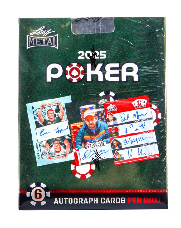 2025 Leaf Metal Poker Trading Cards - Hobby Box