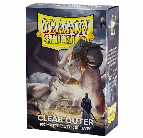Dragon Shield Deck Standard Size Sleeves - Matte Clear Outer (100ct)