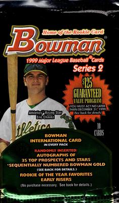1999 Bowman Series 2 MLB Baseball - Hobby Pack