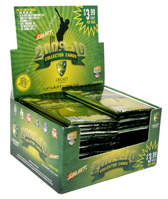 2009-10 Select Cricket Australia trading cards - Retail Box (36ct)