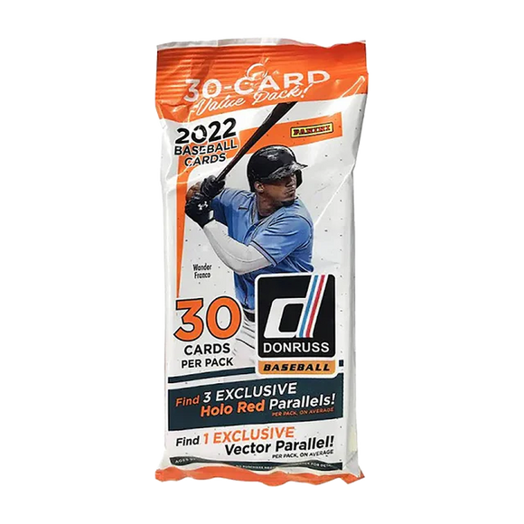 2022 Panini Donruss MLB Baseball cards - Cello/Fat/Value Pack