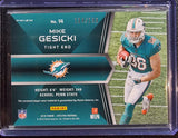 Mike Gesicki RC #/199 - 2018 Panini Spectra Rising Rookie Silver Prizm Dual Patch #14