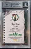 Jayson Tatum RC #/299 - 2017-18 Panini Court Kings Sketches & Swatches BGS 9