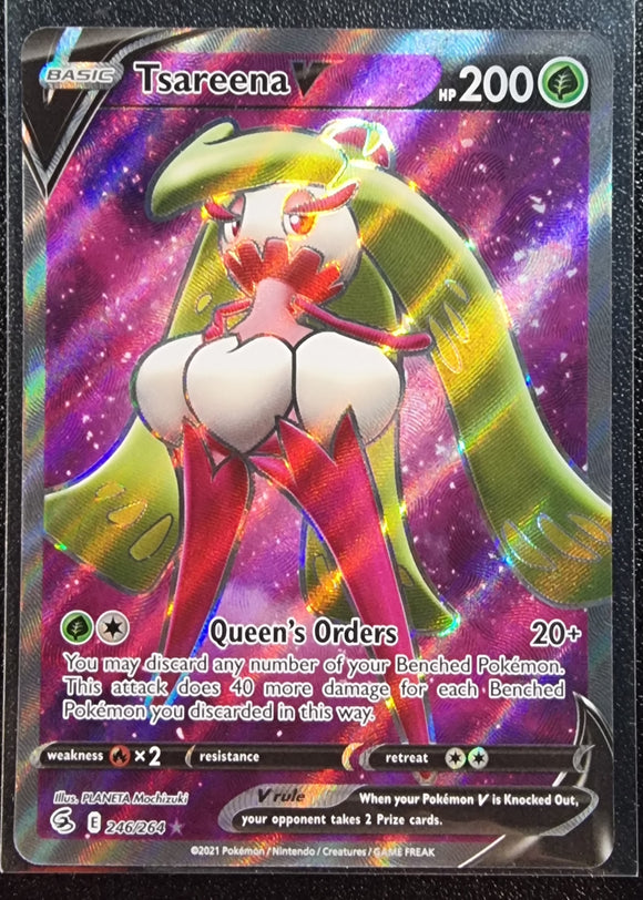Tsareena V - Pokemon Fusion Strike FULL ART Holo Foil Ultra Rare #246/264