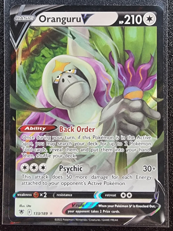 Oranguru V - Pokemon Astral Radiance Holo Foil Ultra Rare #133/189