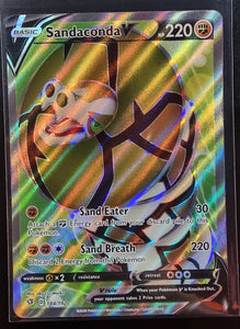 Sandaconda V - Pokemon Rebel Clash FULL ART Holo Ultra Rare #184/192