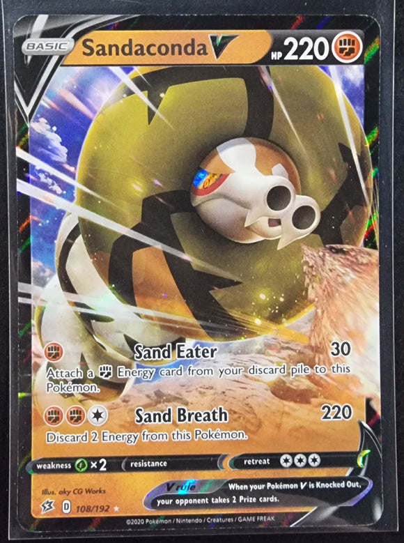 Sandaconda V - Pokemon Rebel Clash Holo Ultra Rare #108/192
