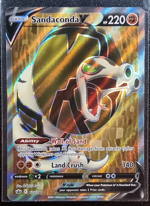 Sandaconda V - Pokemon Chilling Reign FULL ART Holo Foil Ultra Rare #175/198