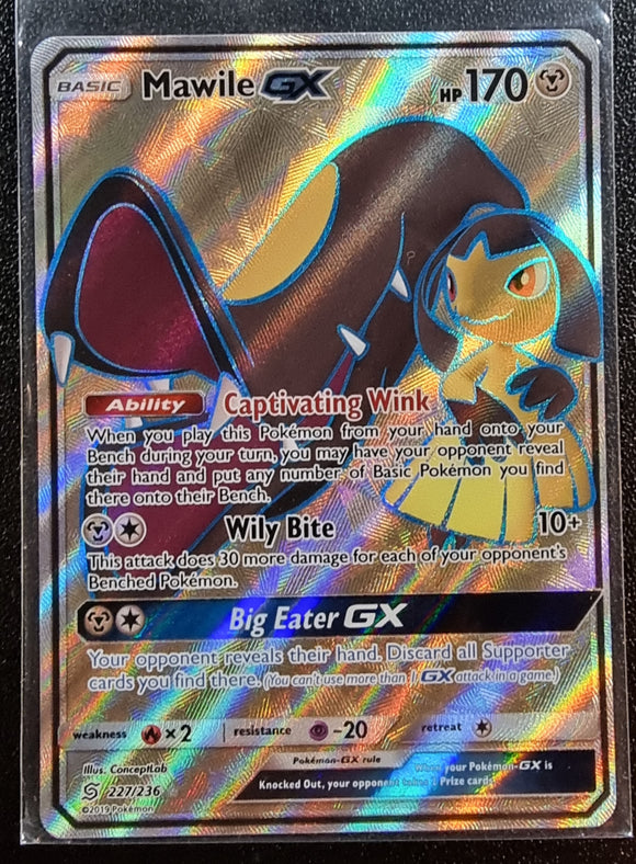 Mawile GX - Pokemon Unified Minds FULL ART Holo Foil Ultra Rare #227/236