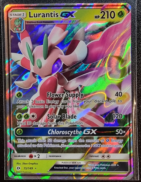 Lurantis GX - Pokemon Sun & Moon Holo Foil Ultra Rare #15/149