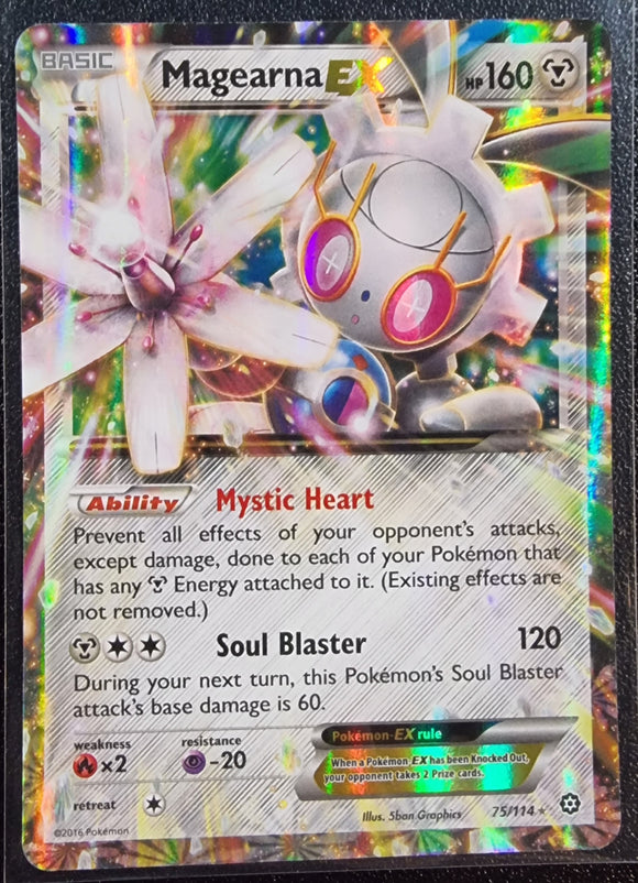 Magearna EX - Pokemon Steam Siege Holo Foil Ultra Rare #75/114