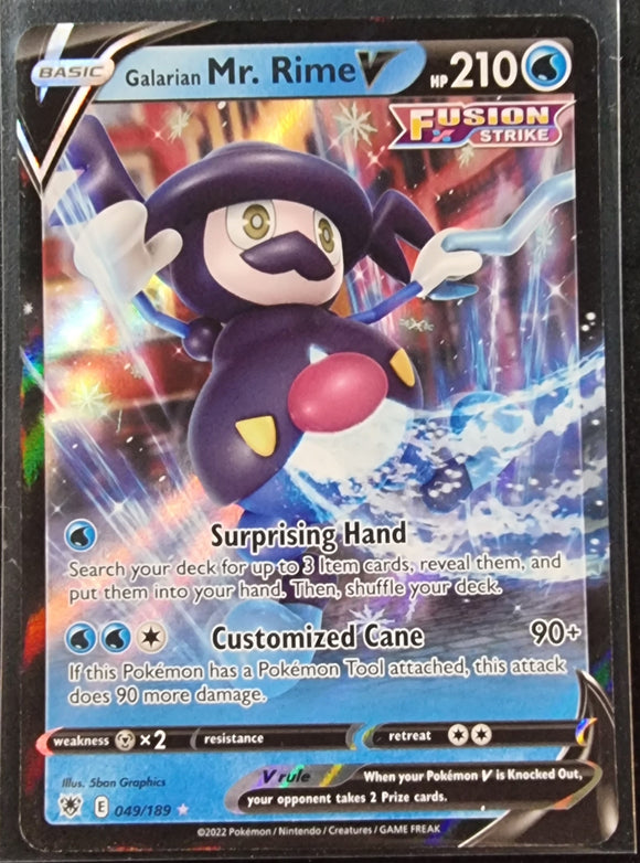 Galarian Mr. Rime V - Pokemon Astral Radiance Holo Foil Ultra Rare #049/189