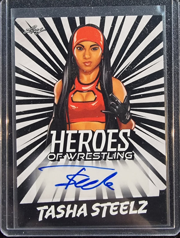 Tasha Steelz - 2023 Leaf Heroes of Wrestling White Autograph #BA-TS1