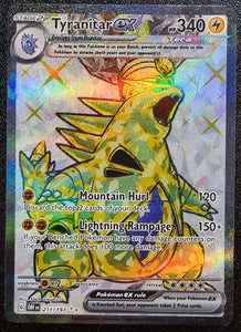 Tyranitar EX - Pokemon Obsidian Flames FULL ART Secret Rare #211/197