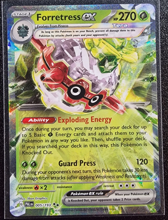 Forretress EX - Pokemon Paldea Evolved Holo Foil Double Rare #005/193