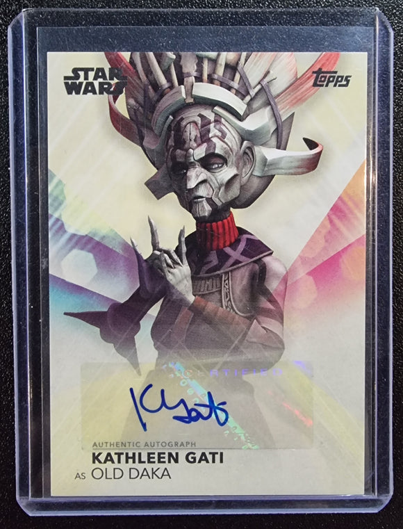 Old Daka - 2020 Topps Women of Star Wars Autograph Kathleen Gati #A-KG
