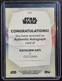 Old Daka - 2020 Topps Women of Star Wars Autograph Kathleen Gati #A-KG