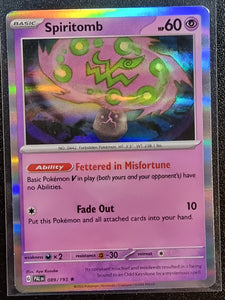 Spiritomb - Pokemon Paldea Evolved Holo Foil Rare #089/193