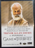 Trevor Allan Davies as "Fennesz" - 2022 Rittenhouse Game of Thrones Autograph