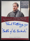Paul Rattray as "Harald Karstark" - 2022 Rittenhouse Game of Thrones Autograph
