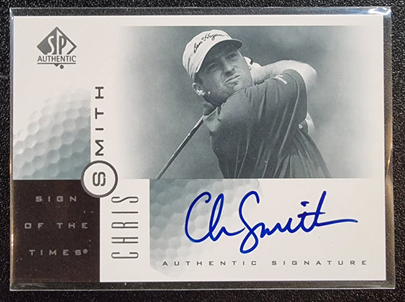 Chris Smith - 2001 Upper Deck SP Authentic Golf Sign of the Times Auto #BE