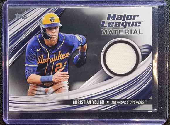Christian Yelich #/199 - 2023 Topps Series 2 Major League Material #MLM-CY