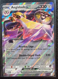 Aegislash EX - Pokemon Paradox Rift Holo Foil Double Ultra Rare #135/182