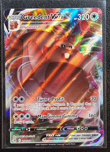 Greedent VMAX - Pokemon Fusion Strike Holo Foil Ultra Rare #218/264